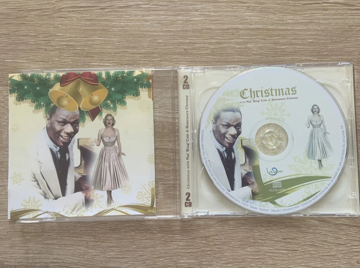 New 2 CD Set Christmas NAT KING COLE &  ROSEMARY CLOONEY Xmas Carols Unsealed