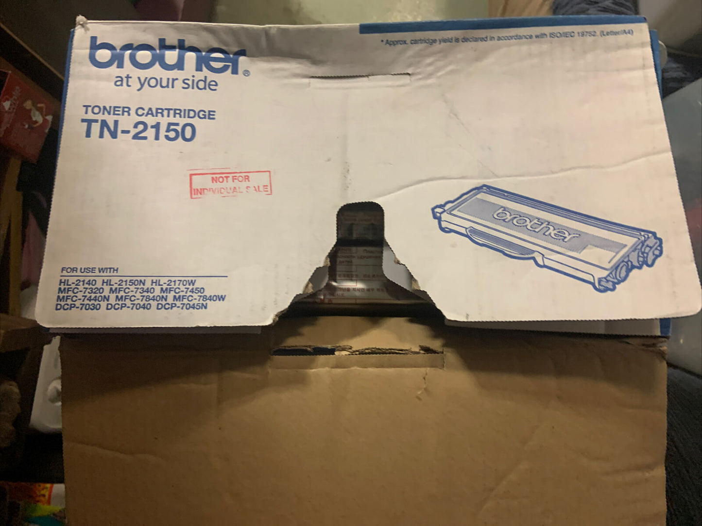 New BROTHER TN2150 Original Ink Cartridge Came W Original Printer - In Box