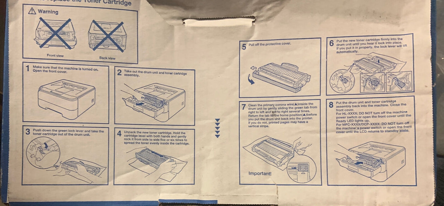 New BROTHER TN2150 Original Ink Cartridge Came W Original Printer - In Box