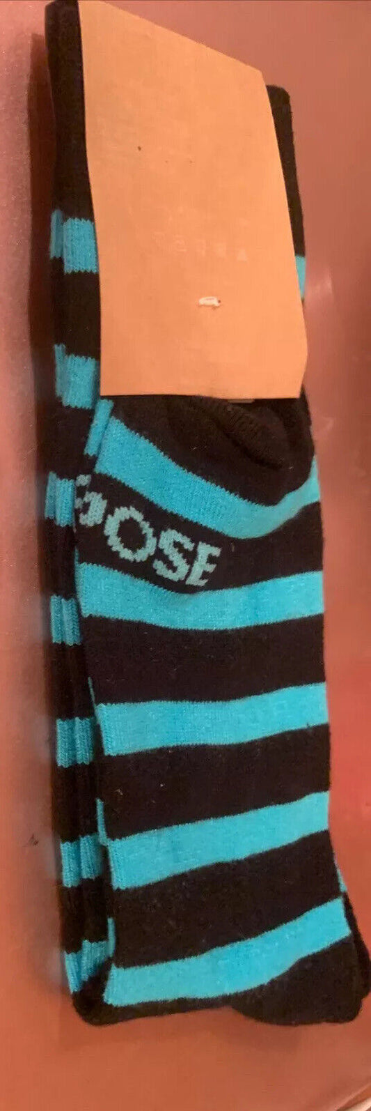 New Pair SWANKY SOCKS “Purpose Beyond Commerce” Orange Sky Bamboo Blend Size 8 9