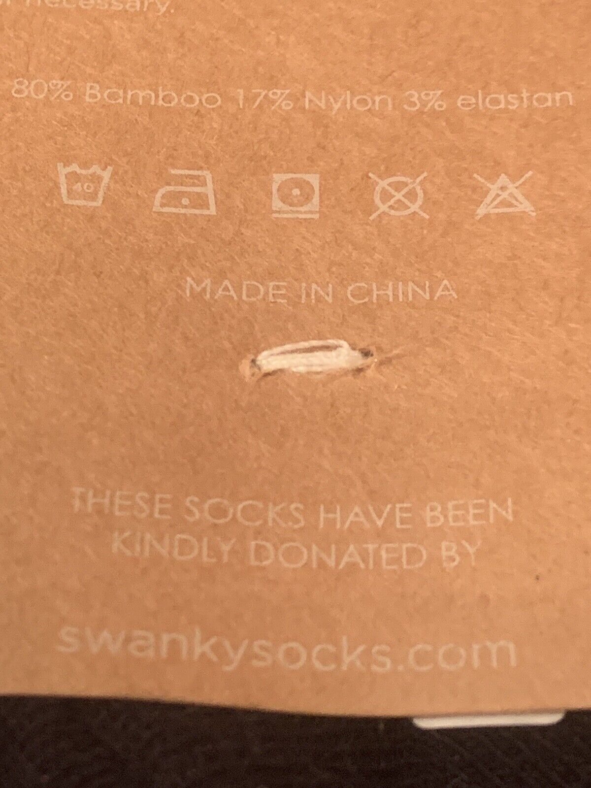 New Pair SWANKY SOCKS “Purpose Beyond Commerce” Orange Sky Bamboo Blend Size 8 9