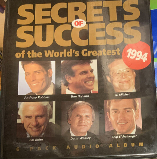 1994 SECRETS OF SUCCESS 6x Audio Tap Cassette US Motivational Speakers Australia
