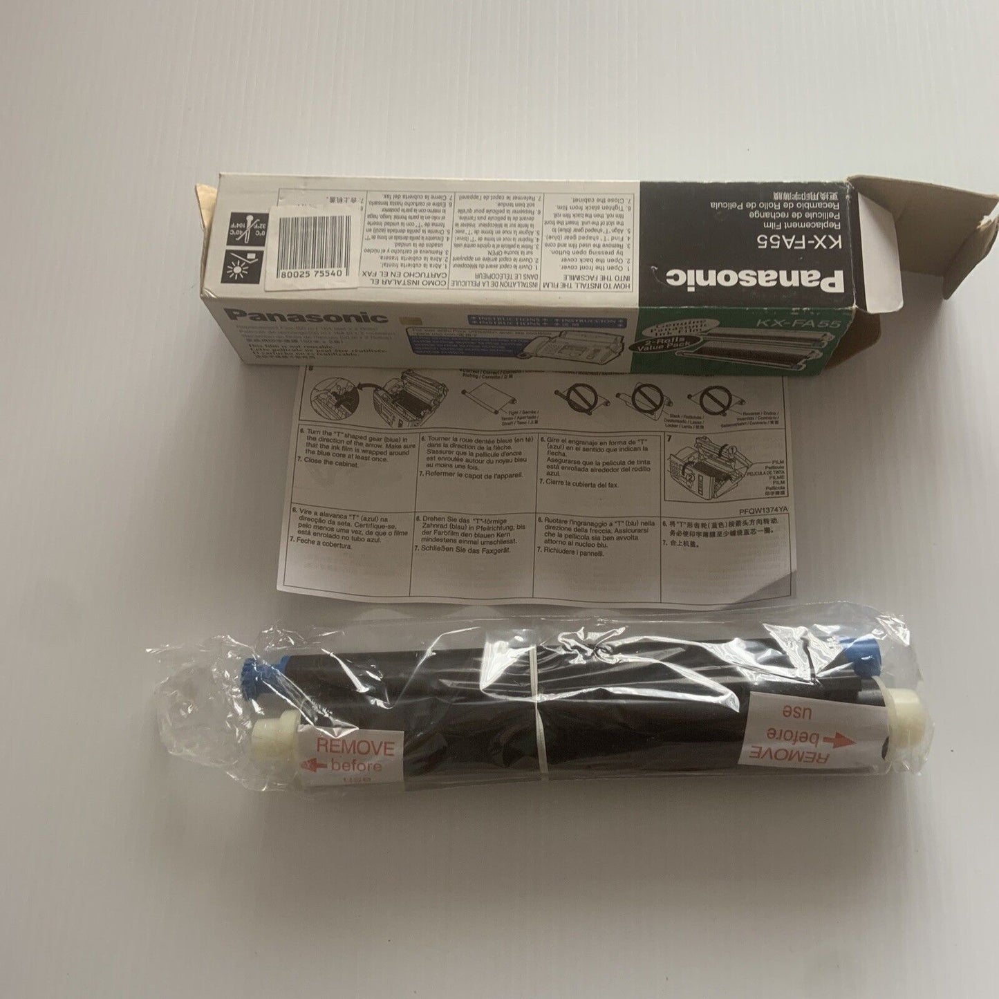 PANASONIC Replacement ink film Single Cartridge KX-FA55 Original Fax NEW