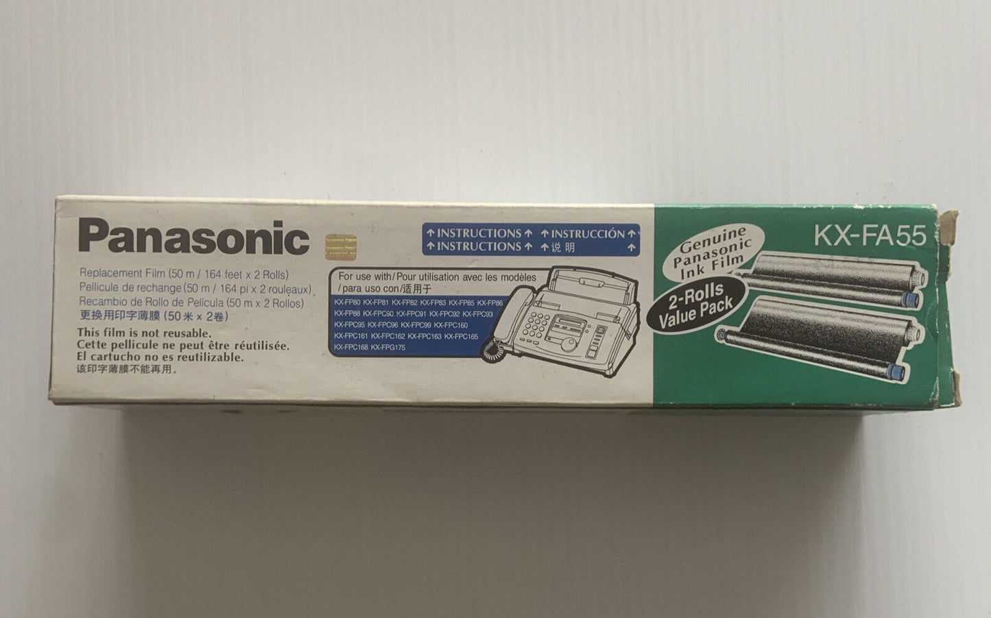 PANASONIC Replacement ink film Single Cartridge KX-FA55 Original Fax NEW