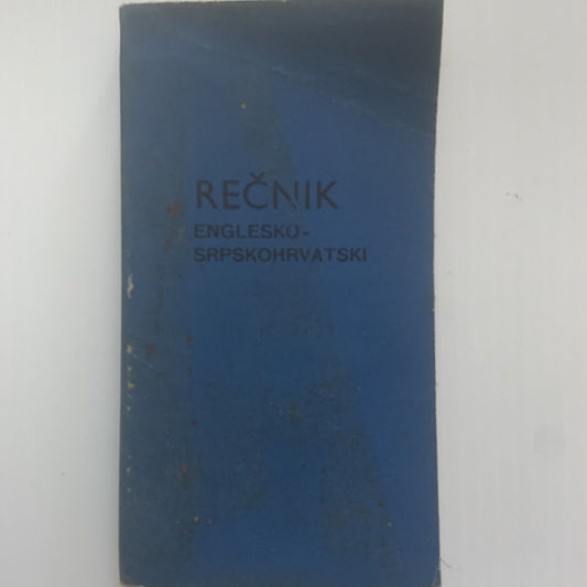REČNIK ENGLESKU SRPSKOHRVATSKI Serbo Croatian Dictionary 1959 Pocket book Recnik