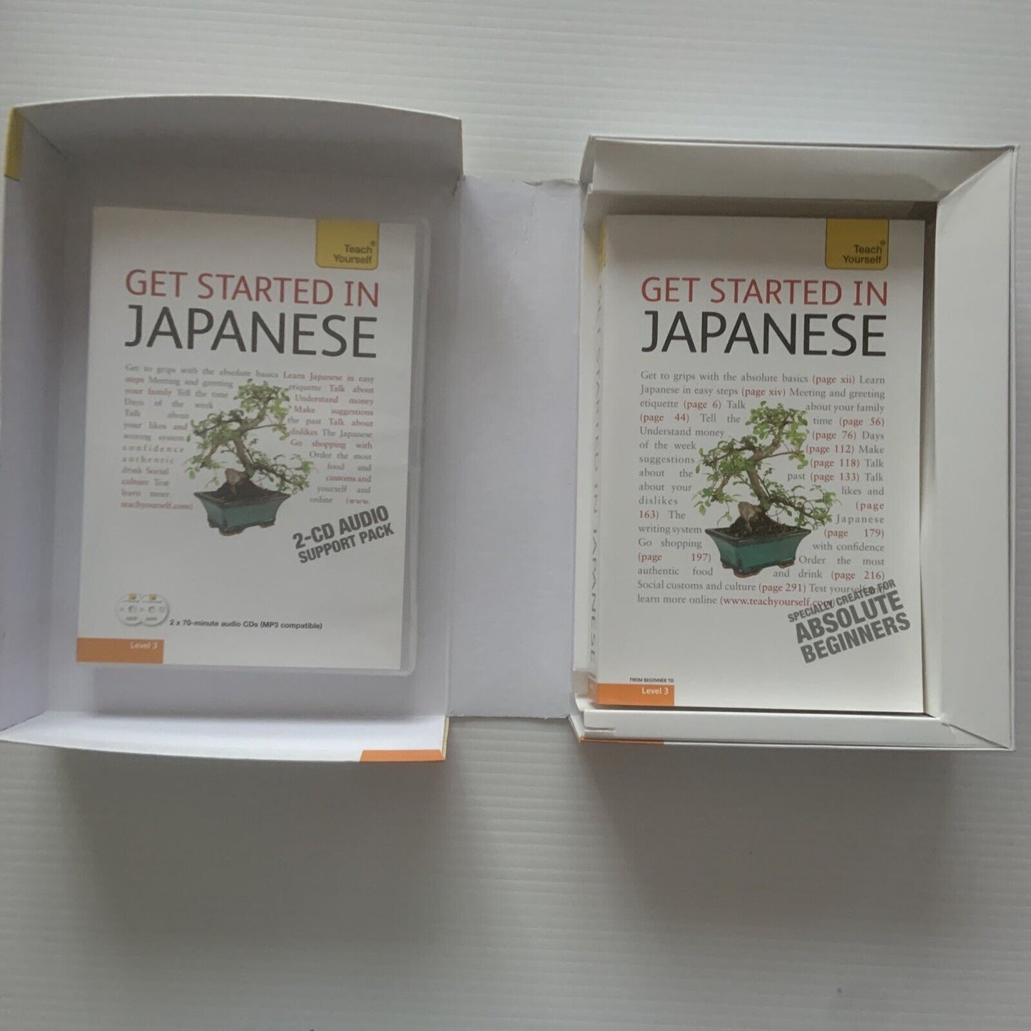 Teach Yourself Get Started in JAPANESE L3 Helen Gilhooly 2 CD Disc Book Box Set