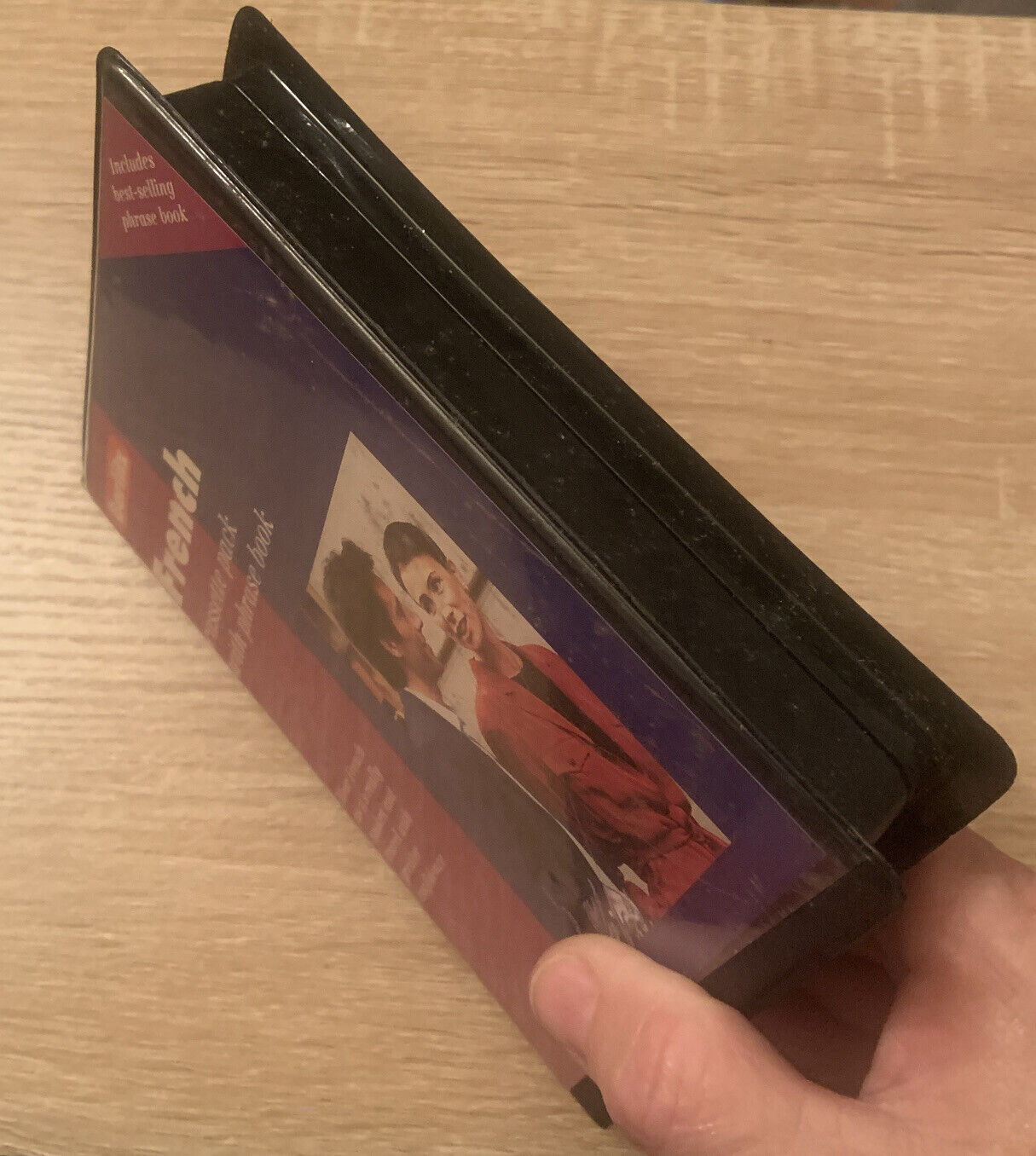 BERLITZ FRENCH Learn Cassette Pack Phrase Book 1998 Clam Shell Case Travel Pack