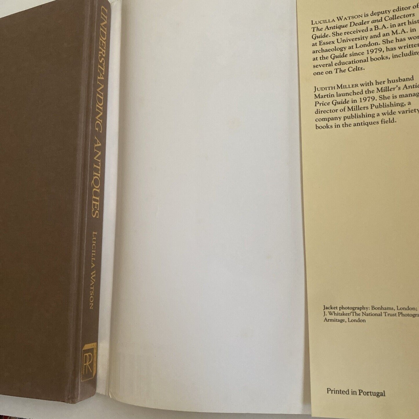UNDERSTANDING ANTIQUES A Beginners Guide to the World of Antiques Lucilla Watson