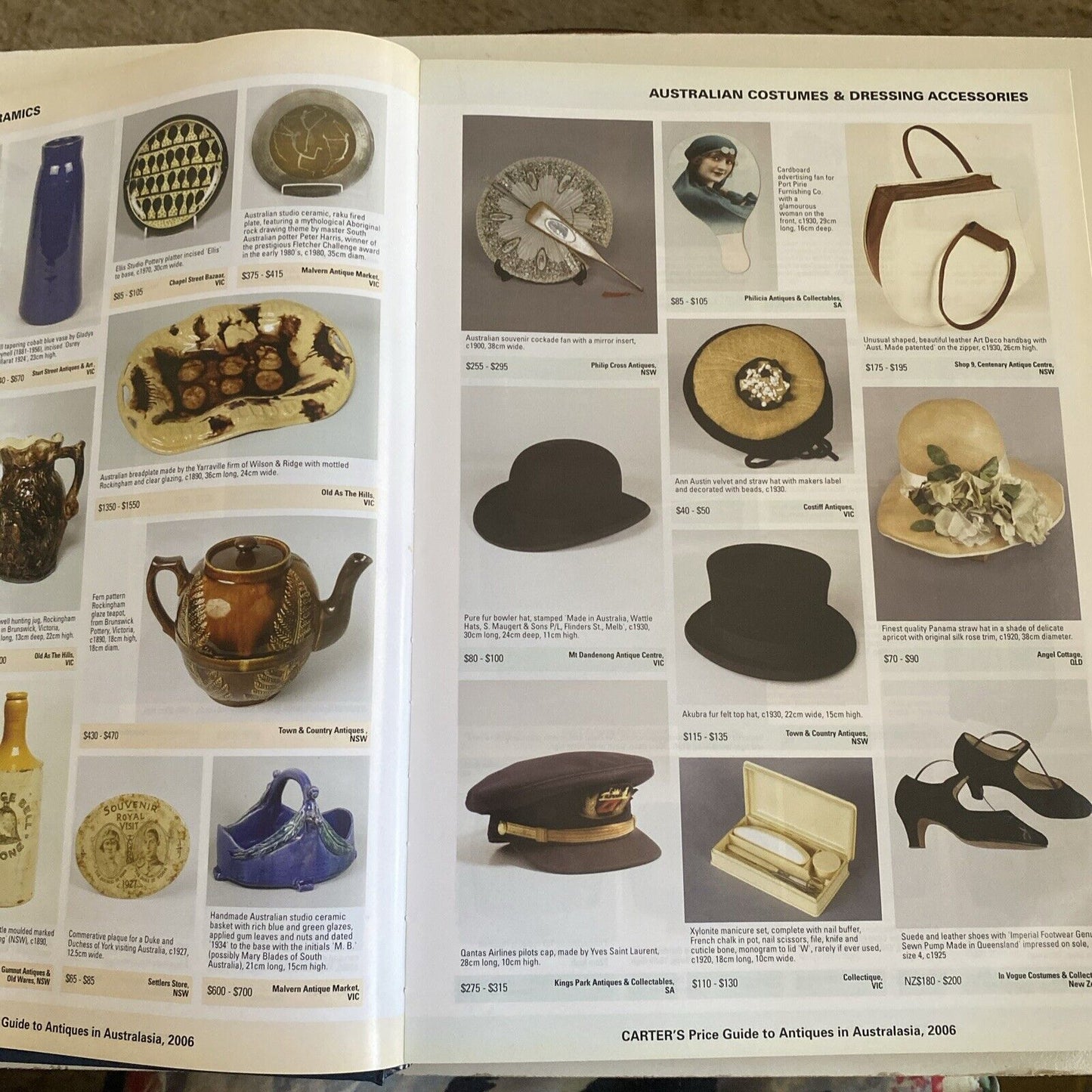 CARTER'S Price Guide To Antiques In Australasia 2006 Edition LG HC Reference