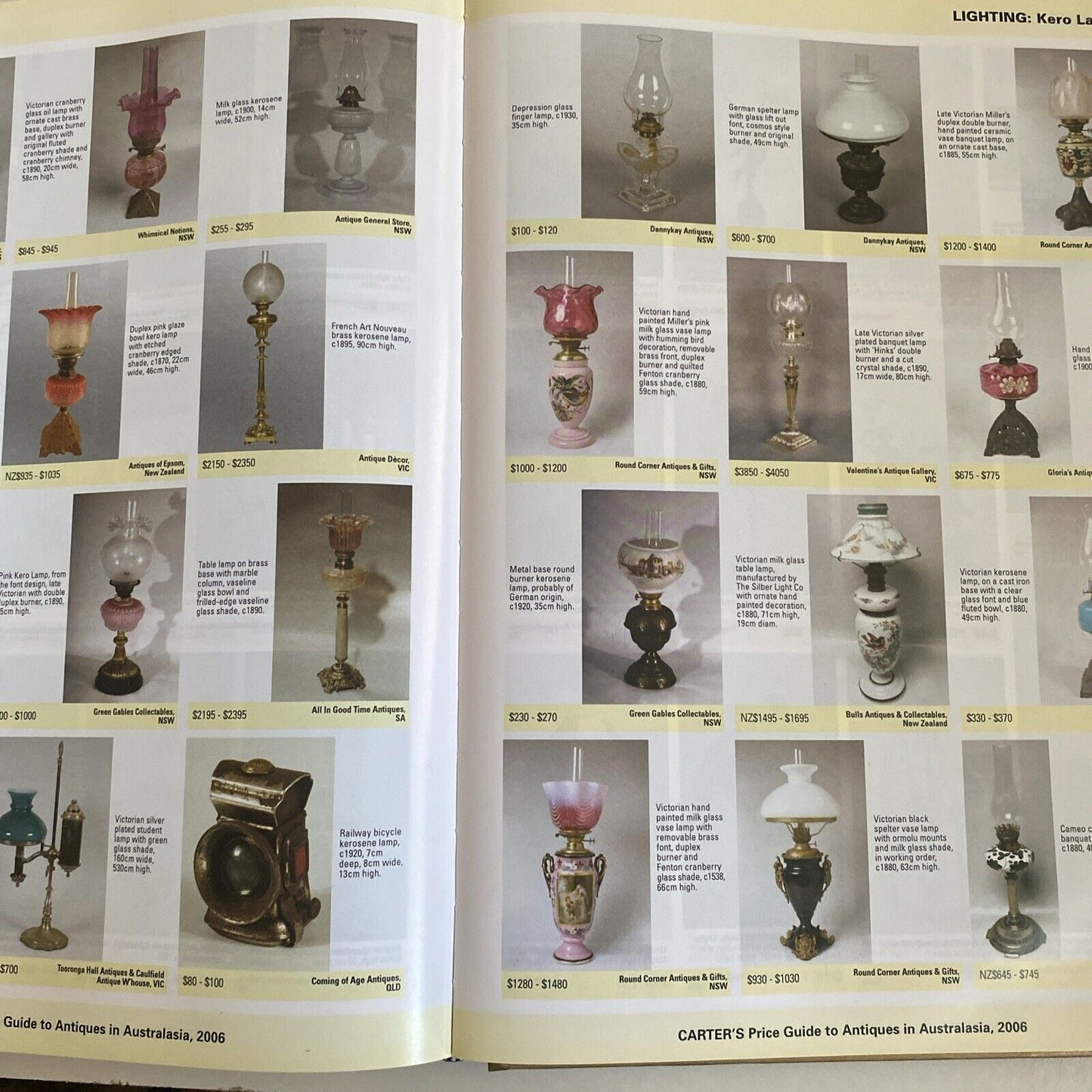 CARTER'S Price Guide To Antiques In Australasia 2006 Edition LG HC Reference