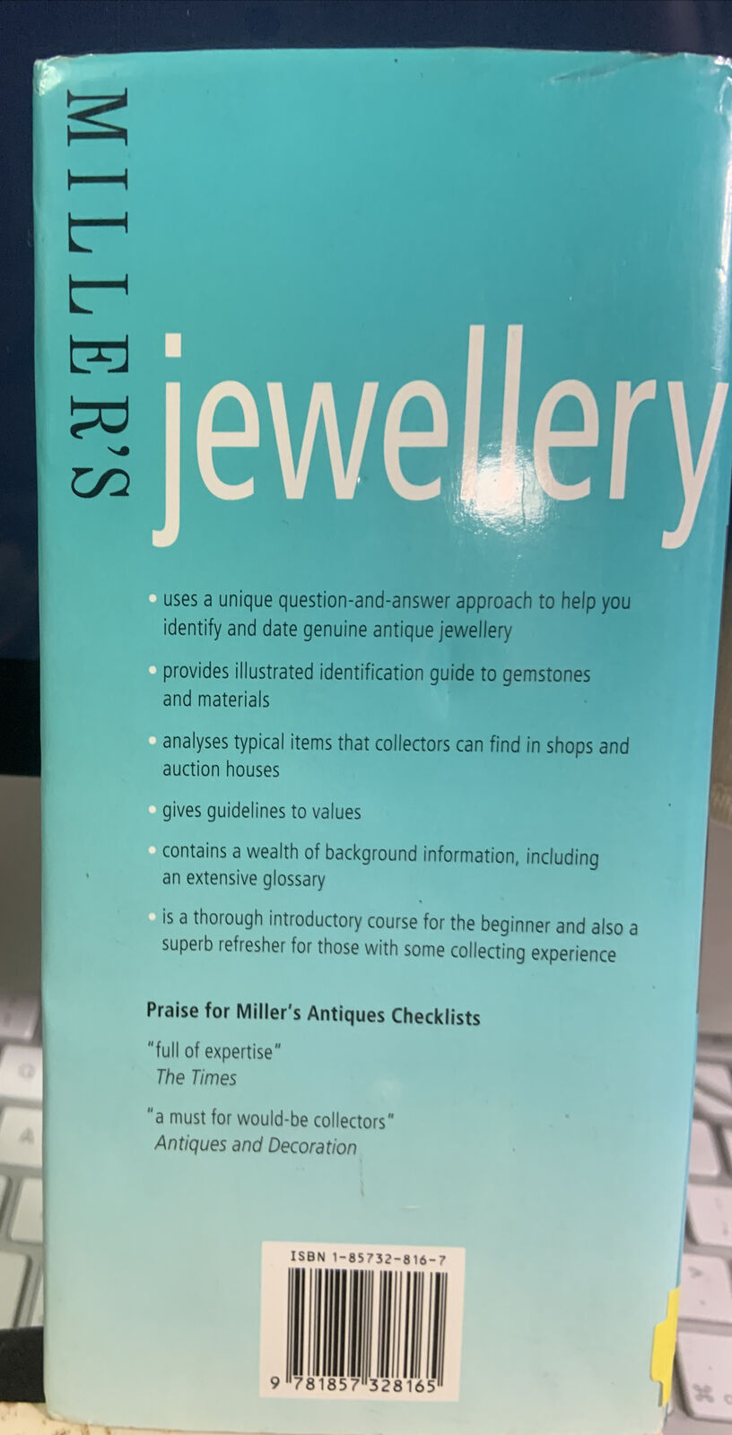 JEWELLERY MILLER'S CHECKLIST ANTIQUES IDENTIFICATION by Stephen Giles HC 2004