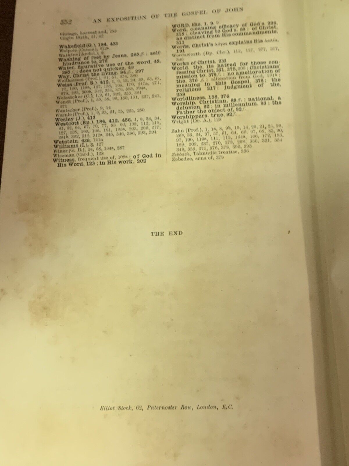 Antique 1908 The BIBLE Exposition of The Gospel of St John W Kelly E E Whitfield