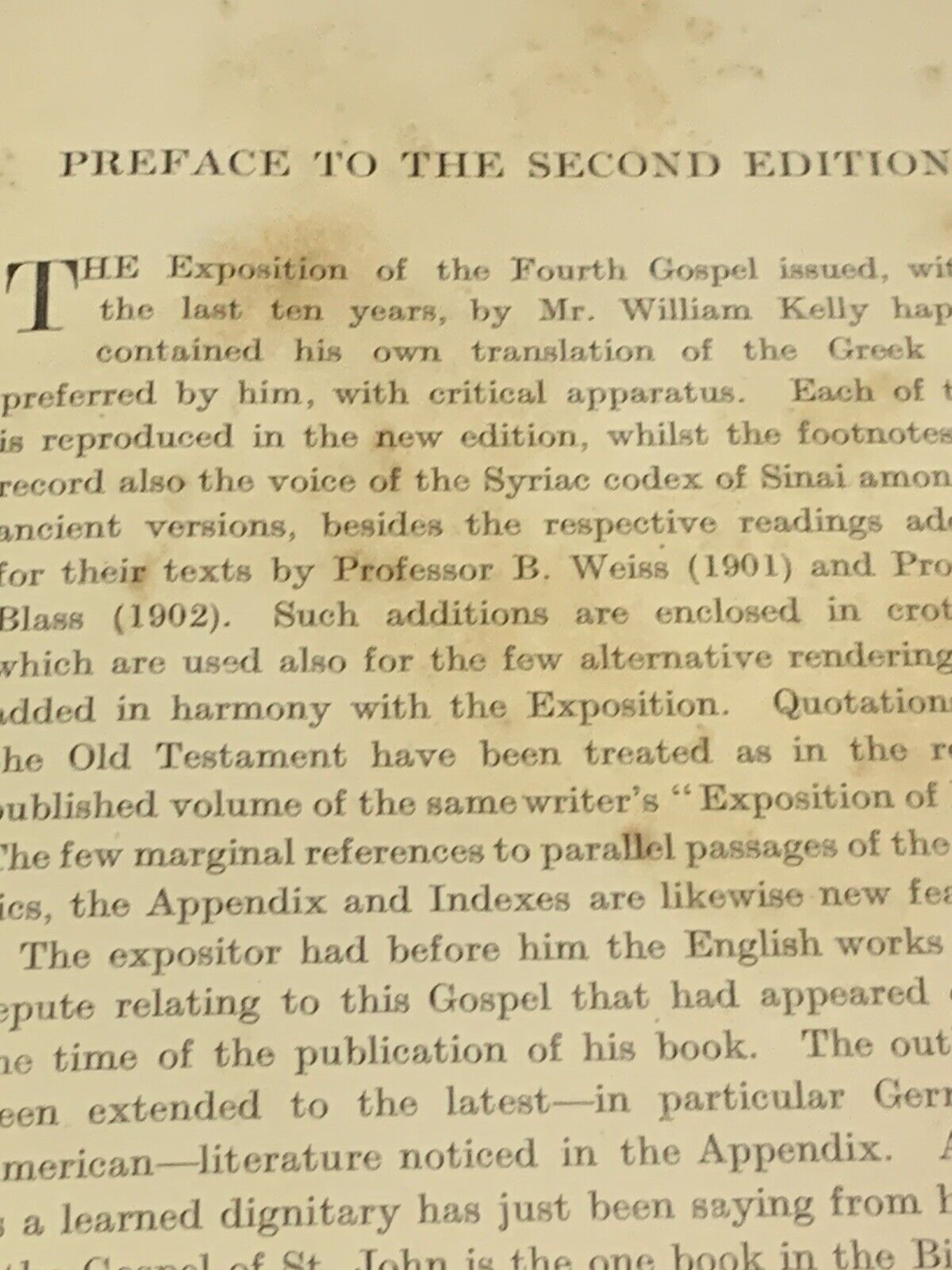 Antique 1908 The BIBLE Exposition of The Gospel of St John W Kelly E E Whitfield