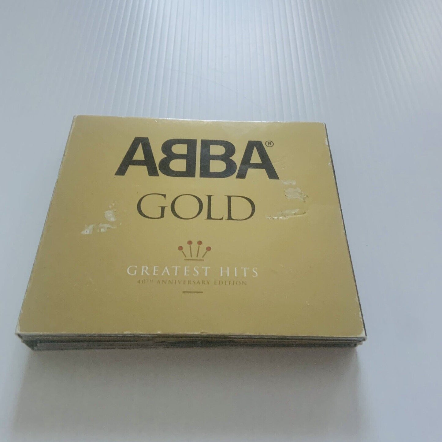 CD ABBA ‎GOLD Greatest Hits 40th Anniversary Edition 3 Disc Set Worn Cover