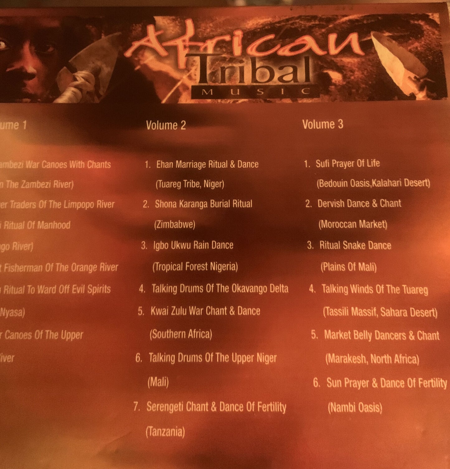 CD AFRICAN TRIBAL MUSIC Various Artists CEDAR 3 Disc In Box Set 19 Tracks