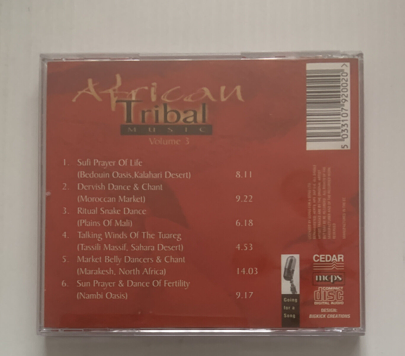 CD AFRICAN TRIBAL MUSIC Various Artists CEDAR 3 Disc In Box Set 19 Tracks