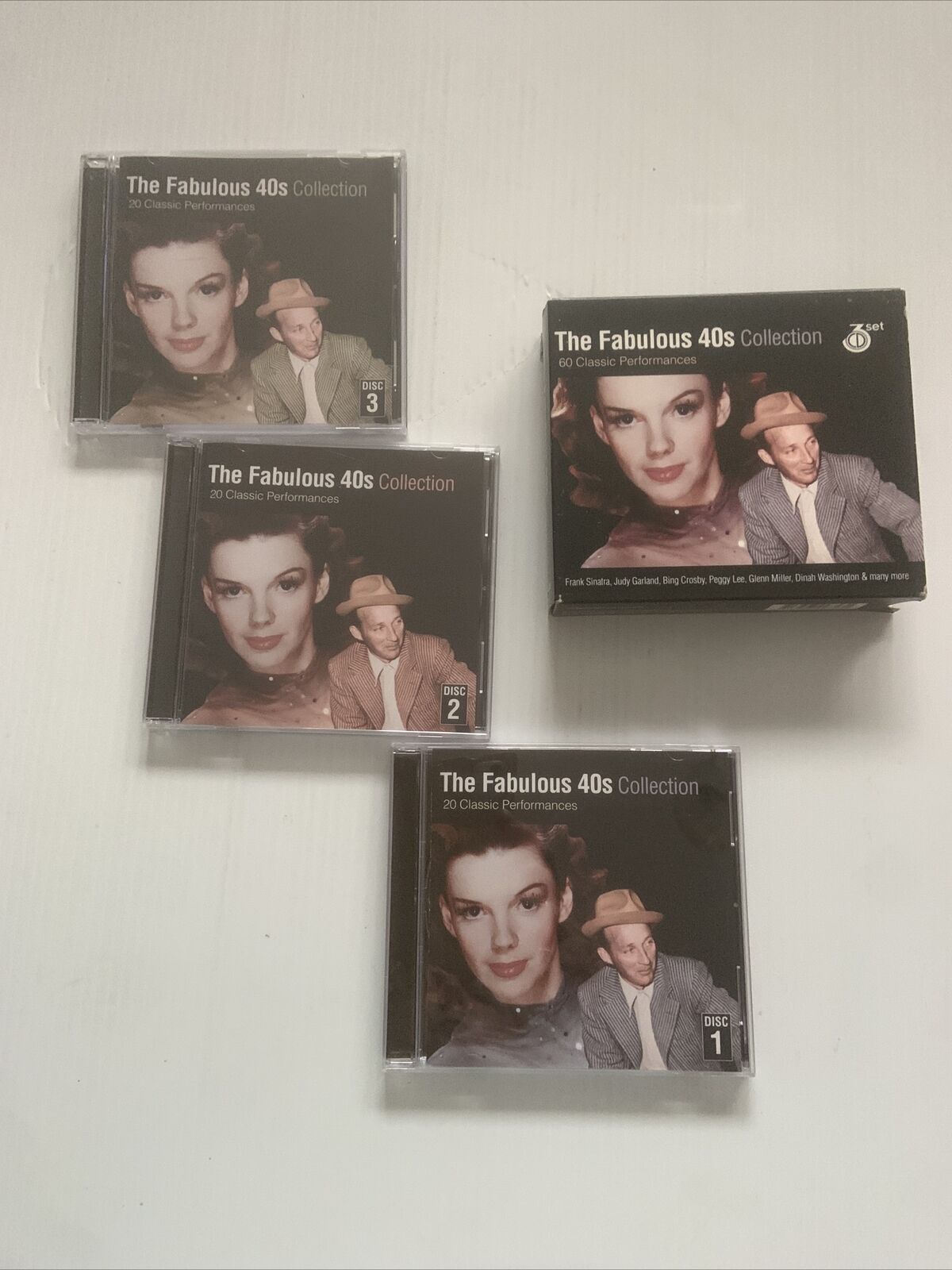 CD The Fabulous 40's Collection 60 Classic Performances 3 Disc Box Set 1940’s