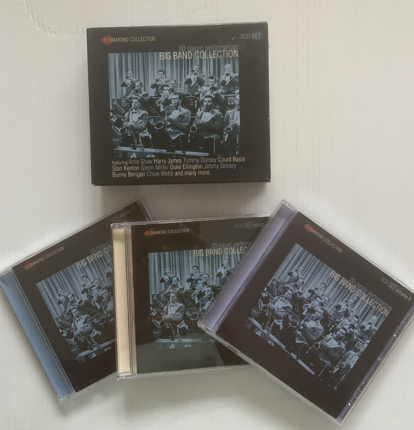 3 CD BIG BAND COLLECTION Artie Shaw Tommy Dorsey Count Basie 60 Tracks Slip Case
