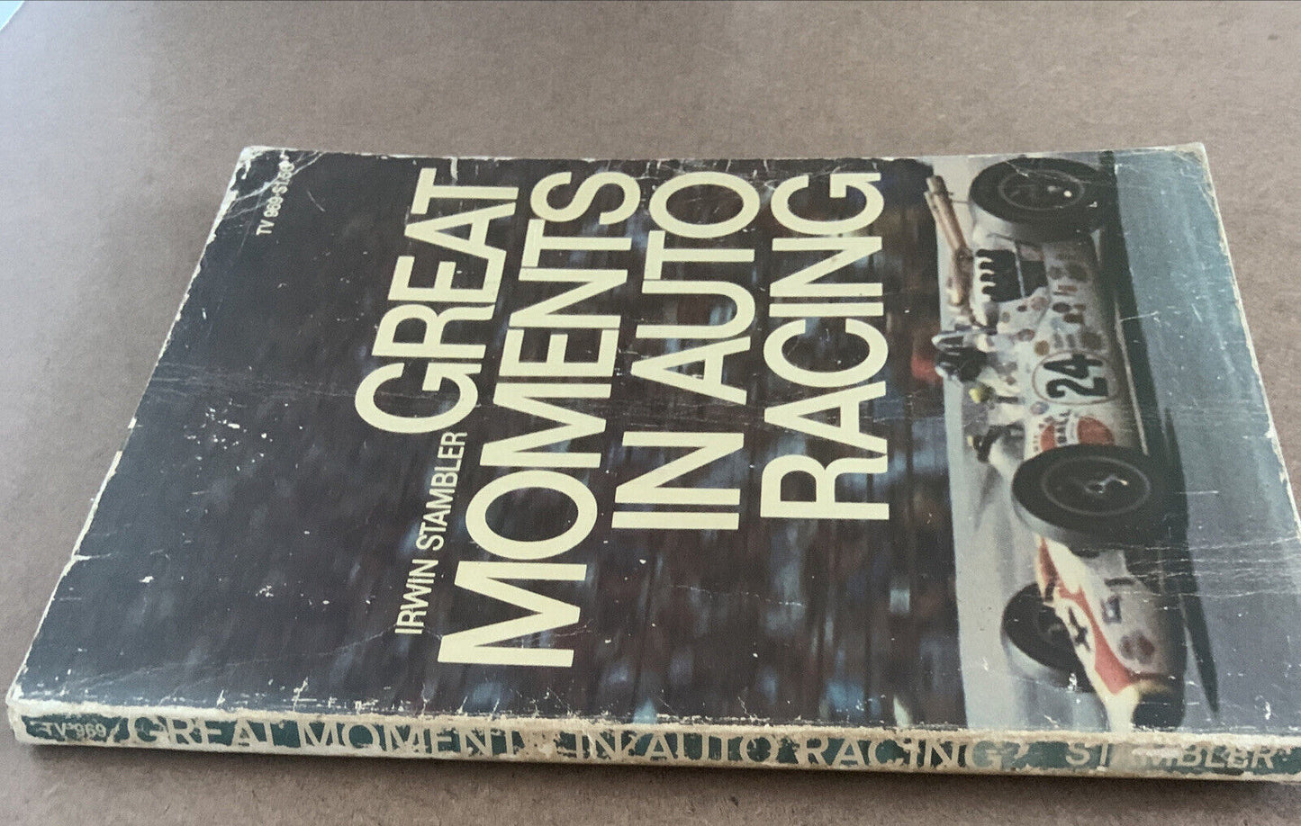 GREAT MOMENTS IN AUTO RACING by Irwin Stambler TV 969 PB 1969 First Edition PB