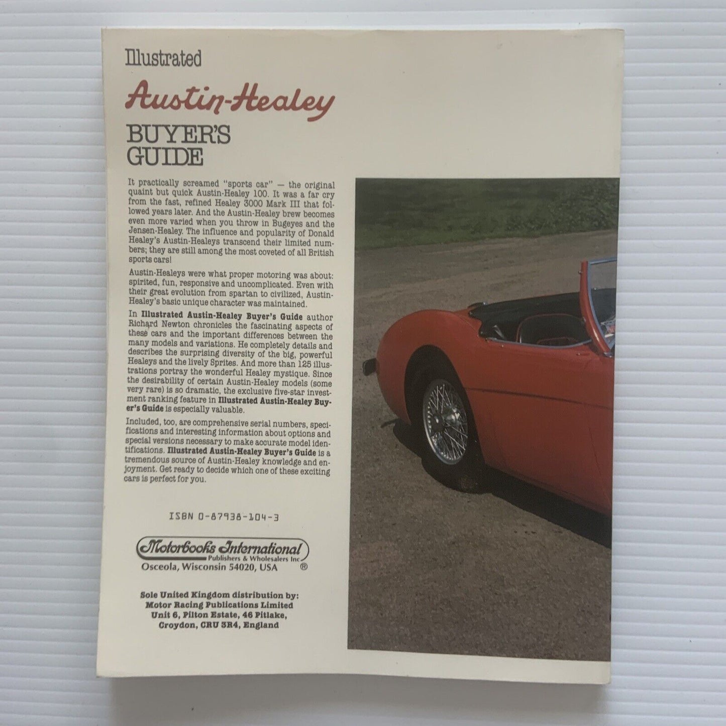 Illustrated AUSTEN HEALEY Buyers Guide Richard Newton Trade PB Book 1984 1st Ed