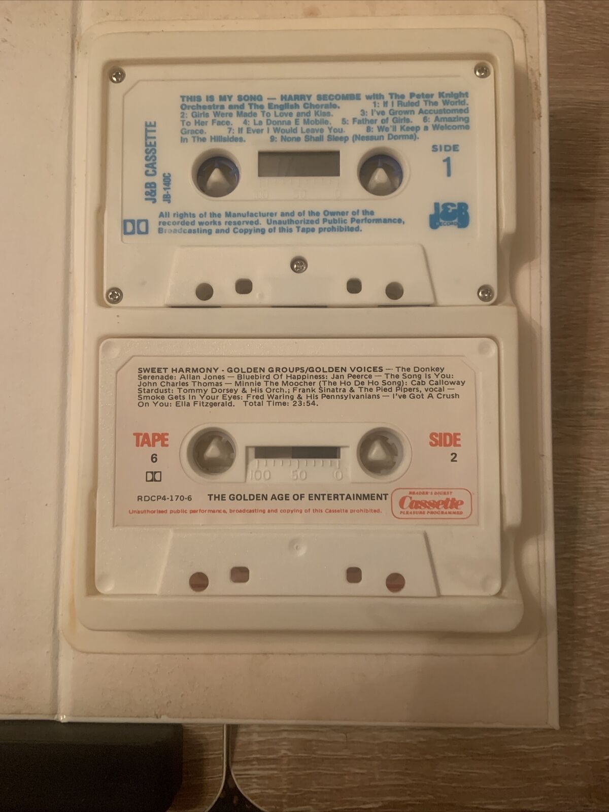 THE GOLDEN AGE OF ENTERTAINMENT 6 Audio Cassette Set TriFold Case Readers Digest