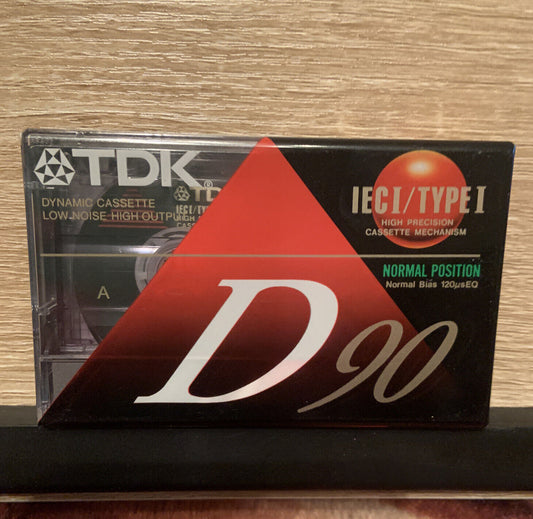 New BLANK TDK D 90 NORMAL POSITION TYPE I AUDIO CASSETTE TAPE One Off  Sealed