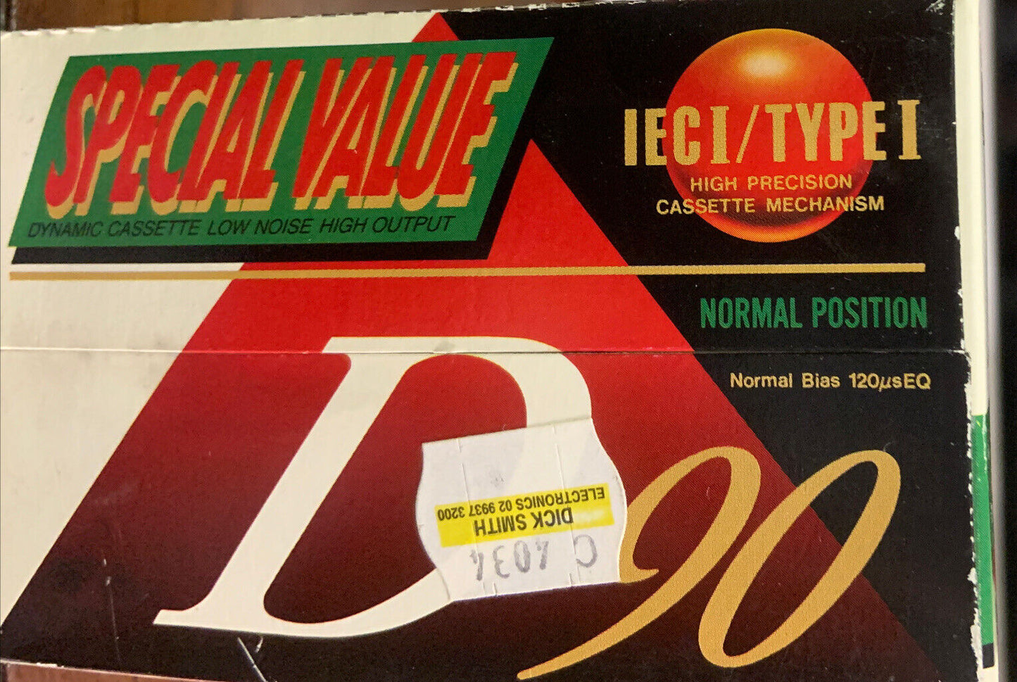 New TDK 10 pack D90 Cassette Tapes IECI Type 1 Normal Position UNOPENED Box