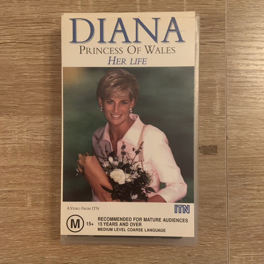 VHS DIANA PRINCESS OF WALES HER LIFE VIDEO Independent Factual Production 1997