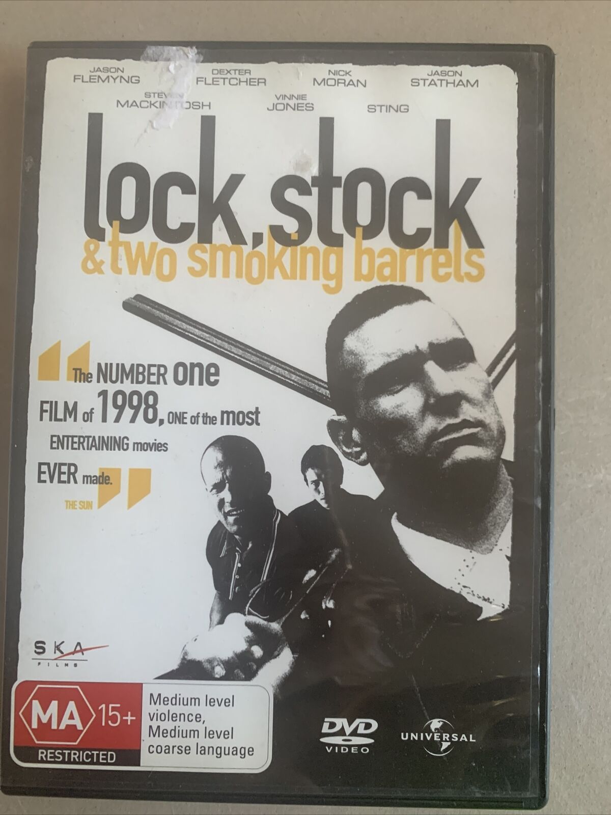 VHS Lock Stock Two Smoking Barrels Video Tape 2007 Jason Flemyng Dexter Fletcher