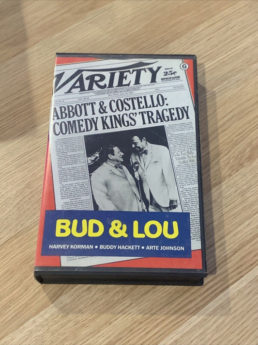 VHS BUD & LOU Video Tape 1978 Drama TV Movie Abbott & Costello Variety