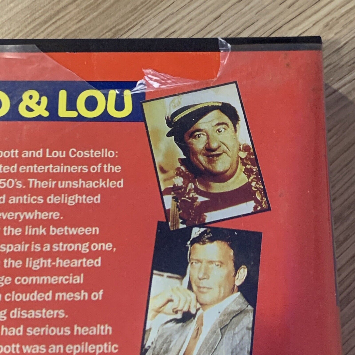 VHS BUD & LOU Video Tape 1978 Drama TV Movie Abbott & Costello Variety