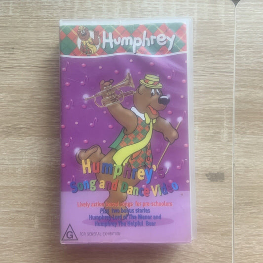 VHS Humphrey B Bear Humphrey's Song And Dance Video 1998 PAL Video Australia
