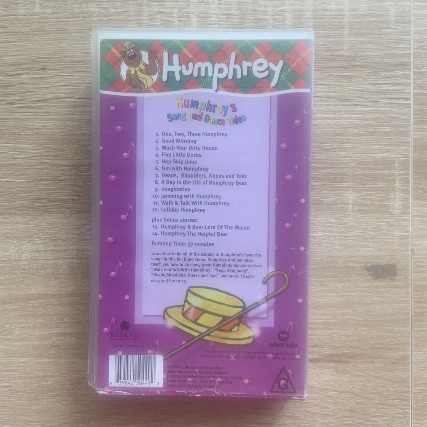 VHS Humphrey B Bear Humphrey's Song And Dance Video 1998 PAL Video Australia