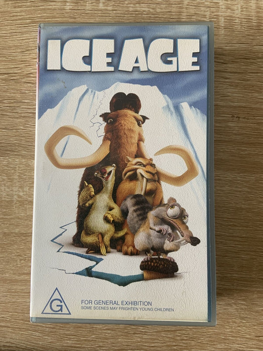 VHS ICE AGE 2002 Family Movie Ray Romano John Leguizamo Denis Leary Jack Black