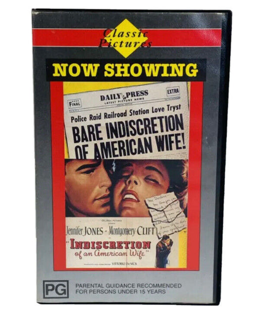 Vintage VHS INDISCRETION OF AN AMERICAN WIFE Classic Pictures Video Tape