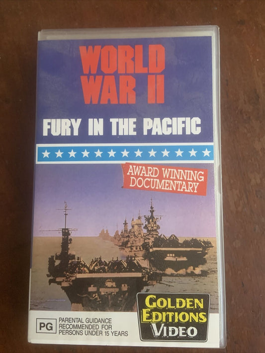 VHS WW2 FURY IN THE PACIFIC Dec 7th 1941 Award Winning Documentary 1991 Video