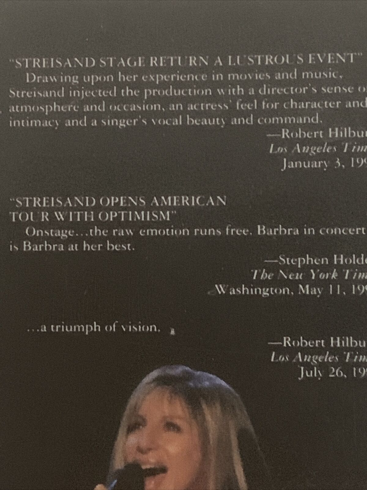 VHS BARBRA The Concert Video Tape Sony Digital Master Madison Square Garden 90’s