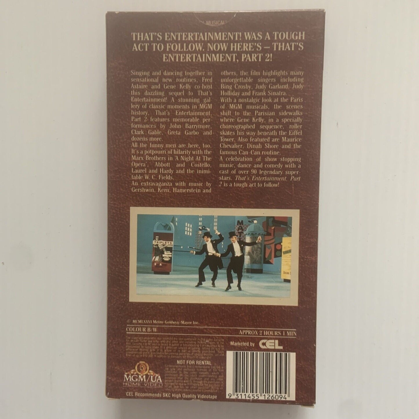 VHS That's Entertainment Part 2 MGM Home Video Movie