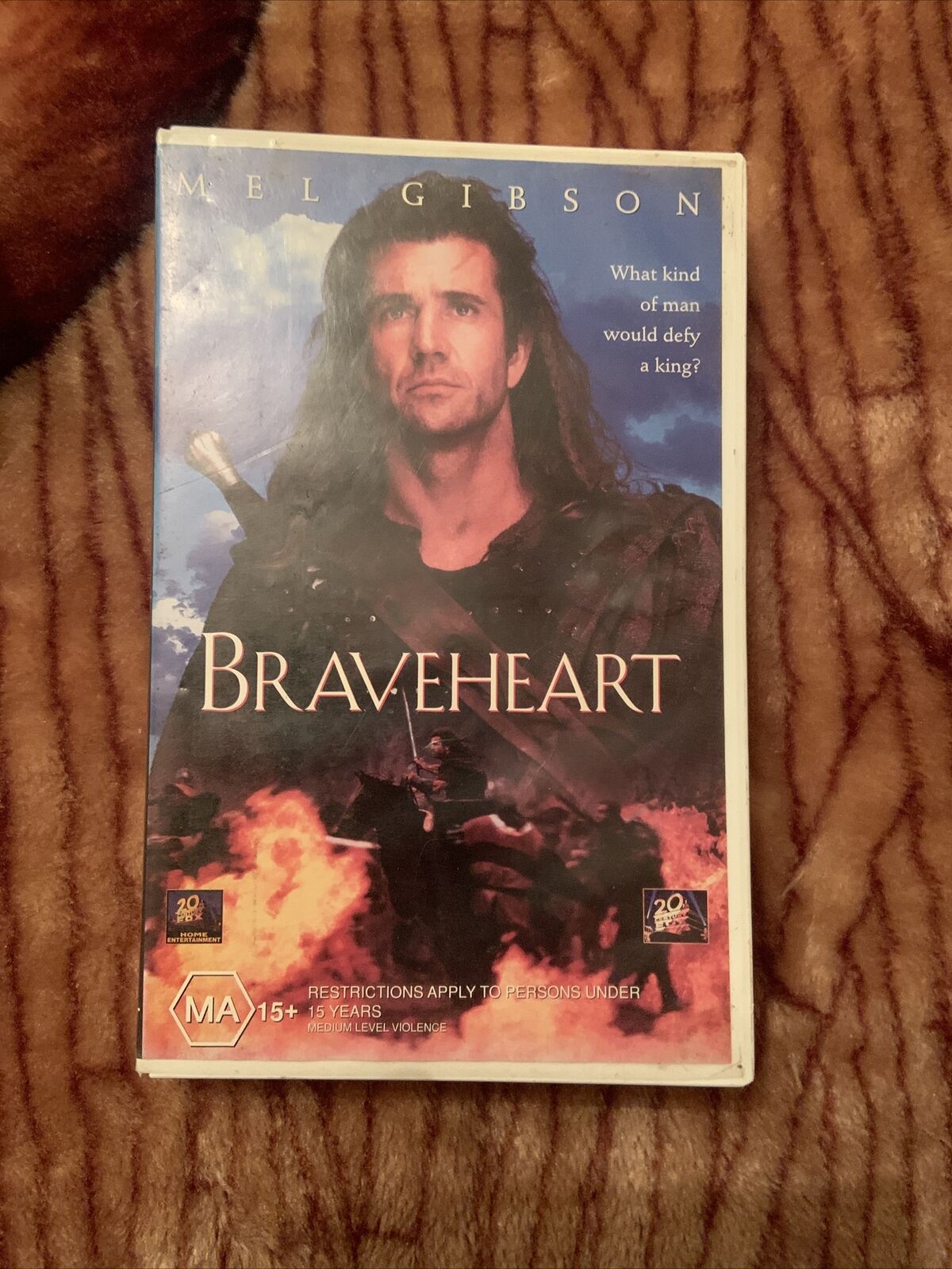 VHS BRAVEHEART Mel Gibson Sophie Marceau 1995 177mins Video Tape Action Movie