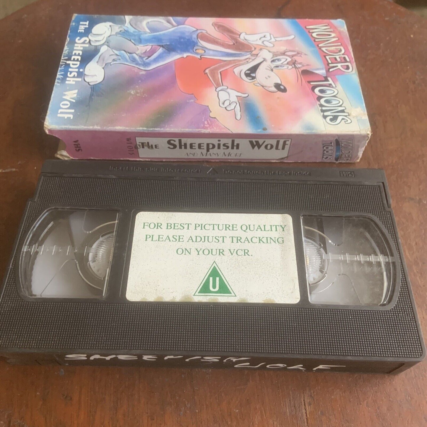 Vintage VHS WONDER TOONS The Sheepish Wolf & Many More VIDEO TAPE 1996 Slip Case