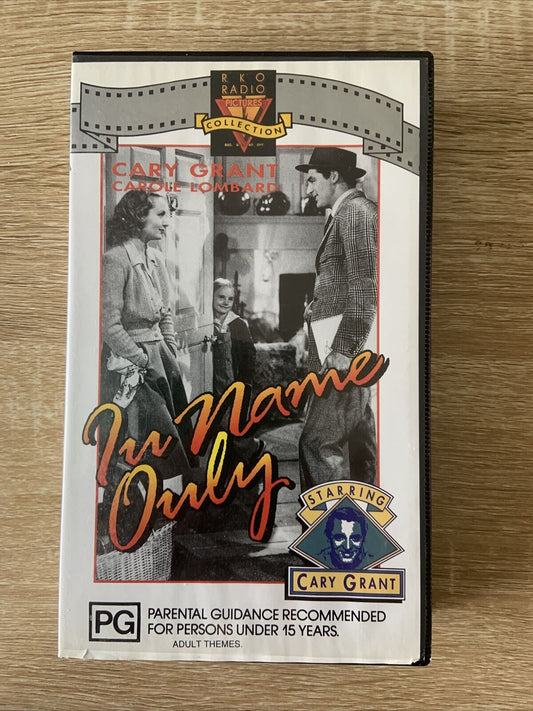 VHS IN NAME ONLY CARY GRANT CAROLL LOMBARD 1929 Movie Village Roadshow ReRelease