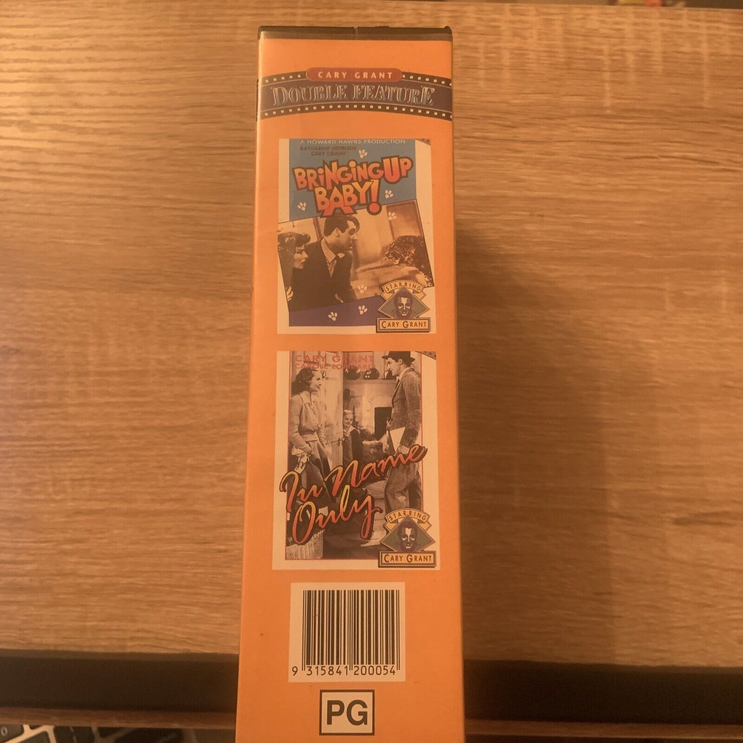 Vintage VHS CARY GRANT Double Feature Video Tape Bringing Up Baby In Name Only
