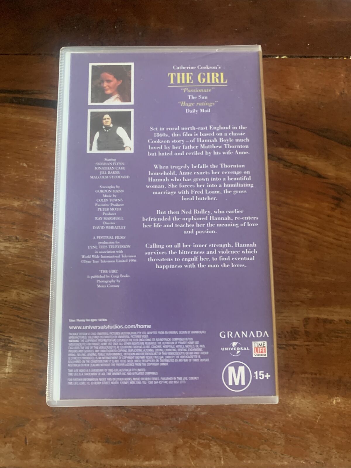 VHS The Cookson Collection THE GIRL Catherine Cookson VIDEO Tape 2 PK Tragedy