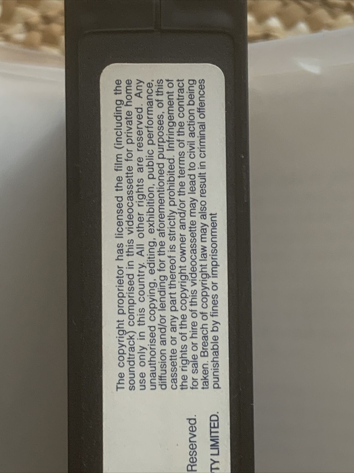 VHS SCARED STIFF Movie Video Cassette Tape B&W Movie Dean Martin Jerry Lewis