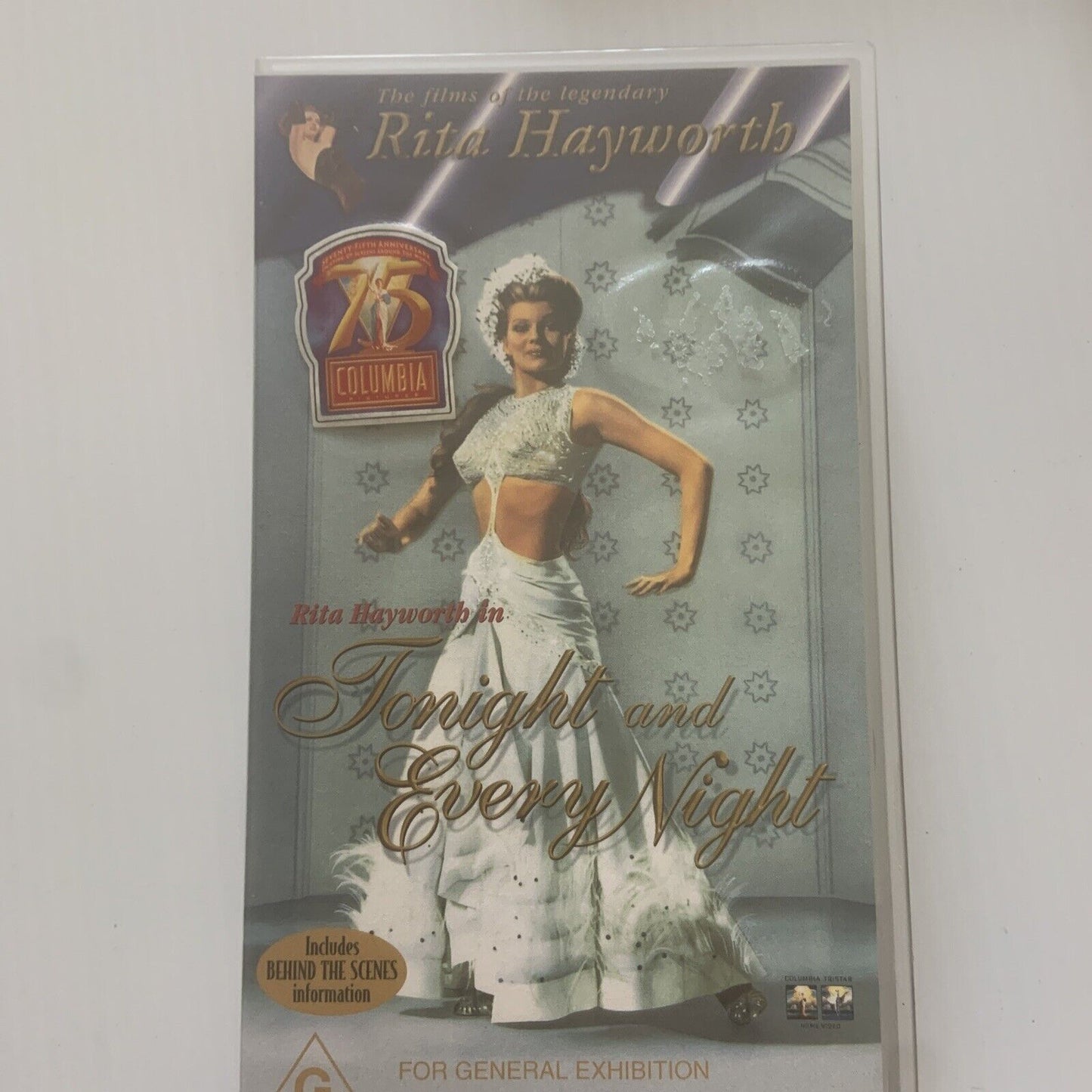 VHS RITA HAYWORTH Tonight and Every Night Dance Hollywood Musical Siren