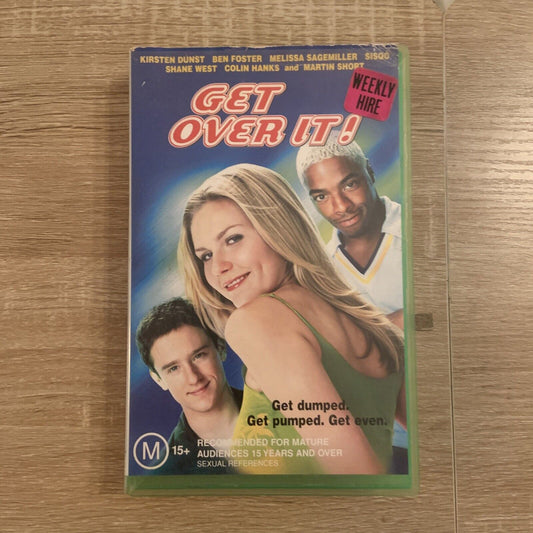 VHS GET OVER IT! Video Tape Rom Com Comedy Kirsten Dunst Ben Foster Sisqo