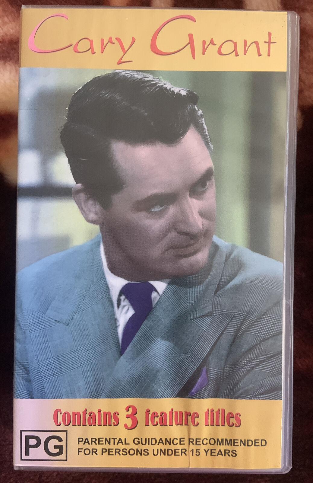 Vintage VHS CARY GRANT 3 Feature Films Video Tape| Bringing Up Baby, Mr Branding