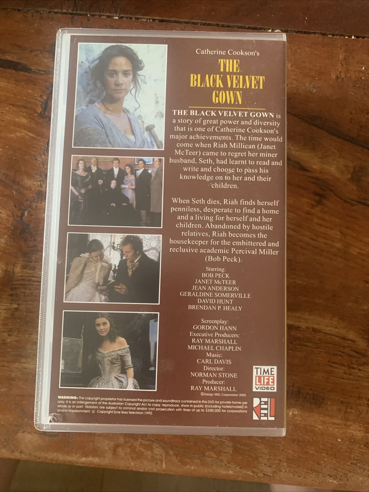 VHS The Cookson Collection THE BLACK VELVET GOWN Catherine Cookson 2 VIDEO Tapes