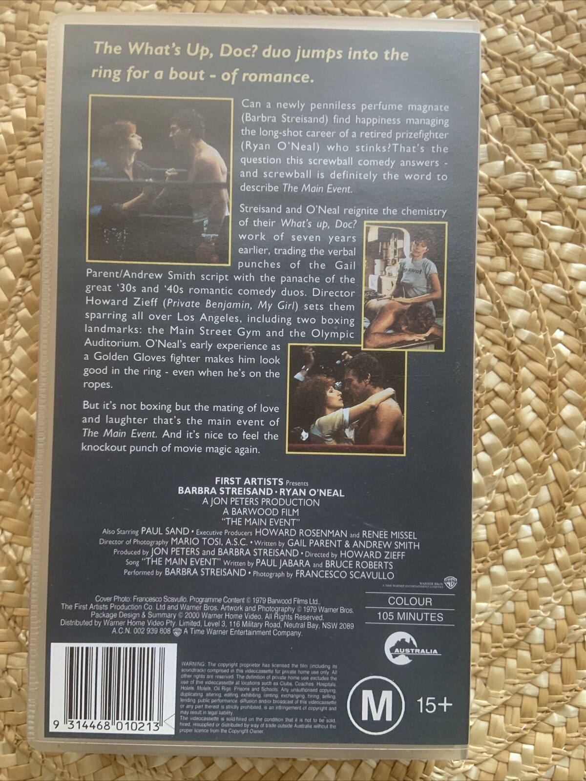 VHS THE MAIN EVENT 1986 Release Barbra Streisand Ryan O'Neal Paul Sand 1979