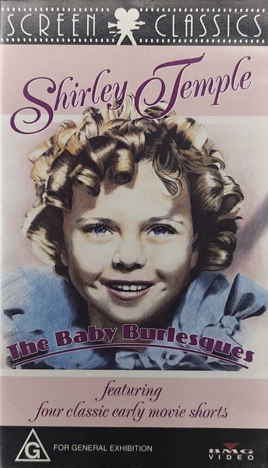 VHS Shirley Temple THE BABY BURLESQUES Video Tape 1932 Black and White